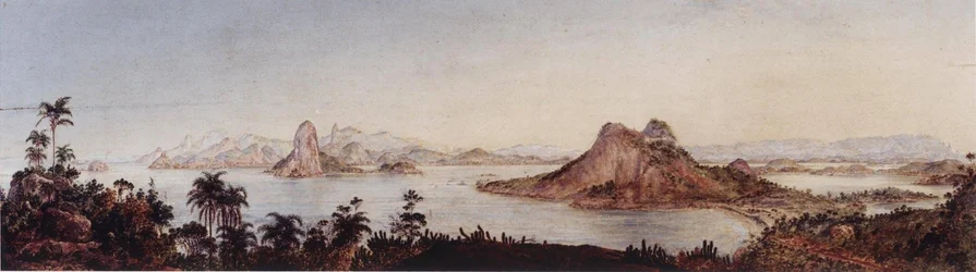 Ansicht des Eingangs zur Bucht von Rio de Janeiro